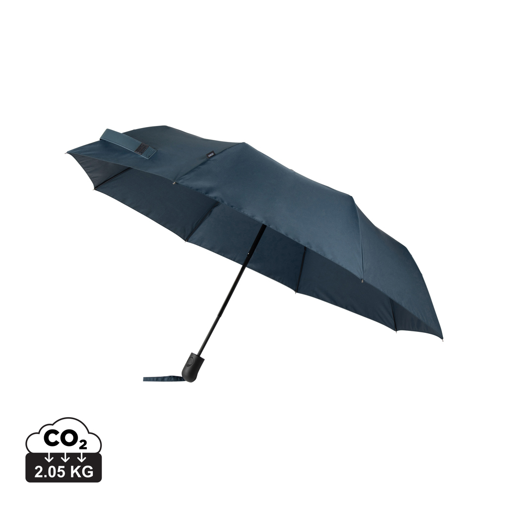 Parapluie 21" promotionnel en rPET AWARE™ Baltimore VINGA Bleu marine